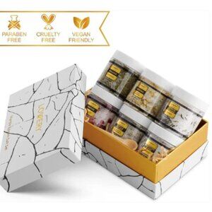 Lovery Luxe Epsom Bath Salts Gift Set - 8Pc Relaxing Spa Salts with Essential Oi